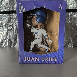 Los Angeles Dodgers Juan Uribe Bobblehead - White & Blue